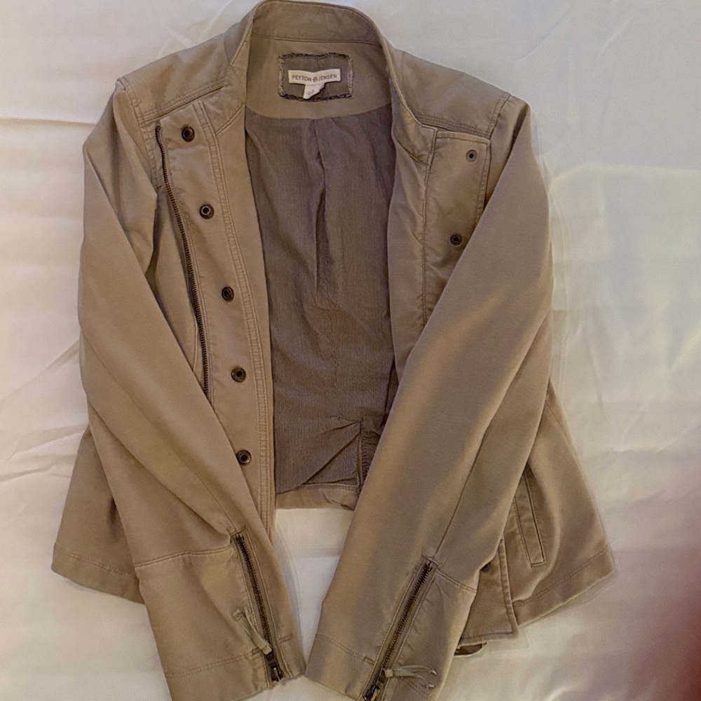 Women's Tan Jacket Peyton Jensen - Picture 3 of 3